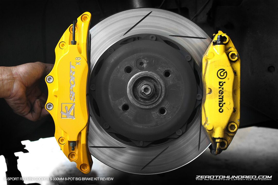 YELLOW SPEED RACING FRONT BIG BRAKE KIT 330MM X 32MM DISC 6 POT