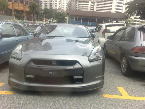 WTF1 Car Number Plate